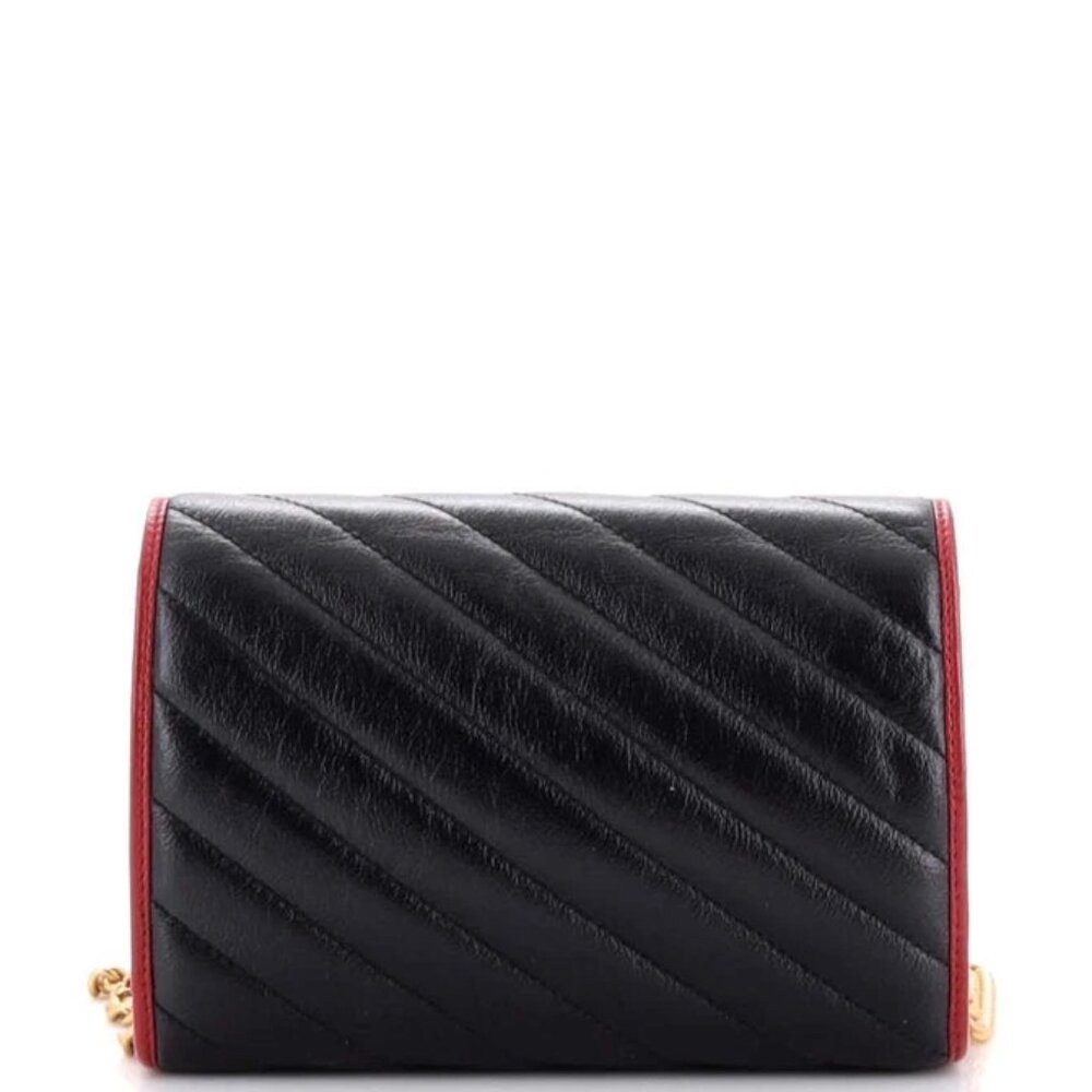 Gucci GG Marmont Chain Wallet Diagonal Quilted Leather Mini reb-758-091725 - Picture 2 of 6